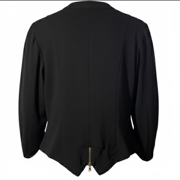 Torrid Black Blazer with Gold Zipper - Picture 2 of 7